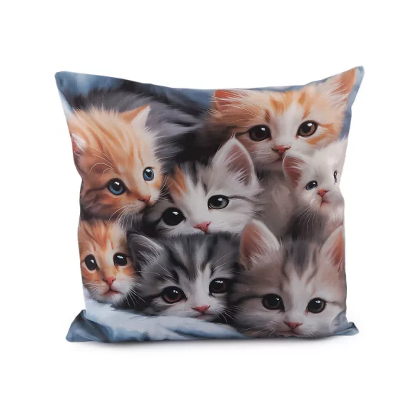 Bársony párnahuzat kutyus, cica 45x45 cm - 2 szürkés bézs macska (1 db-os csomagolás) Bársony párnahuzat kutyus, cica 45x45 cm - 2 szürkés bézs macska (1 db-os csomagolás)