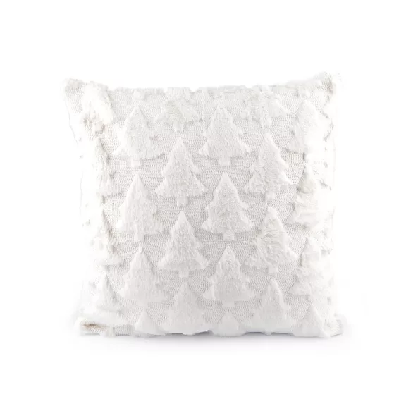 Karácsonyi plüss párnahuzat fenyőfák 45x45 cm - 1 fehér (1 db-os csomagolás) Karácsonyi plüss párnahuzat fenyőfák 45x45 cm - 1 fehér (1 db-os csomagolás)