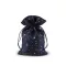 Karácsonyi ajándék zsákocska csillag 15x24 cm - 3 blue dark (10 db-os csomagolás)