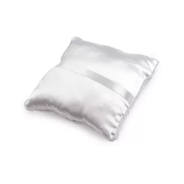  Esküvő gyűrű párna 16x16 cm - fehér (3 db-os csomagolás)