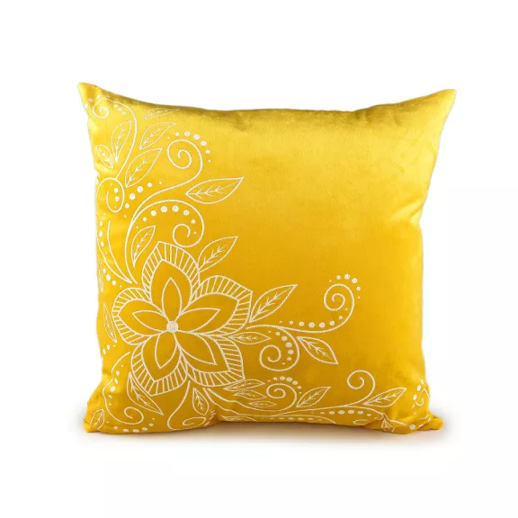 Bársony párnahuzat 45x45 cm - 1 sárga (4 db-os csomagolás) Bársony párnahuzat 45x45 cm - 1 sárga (4 db-os csomagolás)