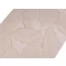 Szatén asztali futó lux 3D levelek, szélessége 48 cm - világos bézs (1 db-os csomagolás)