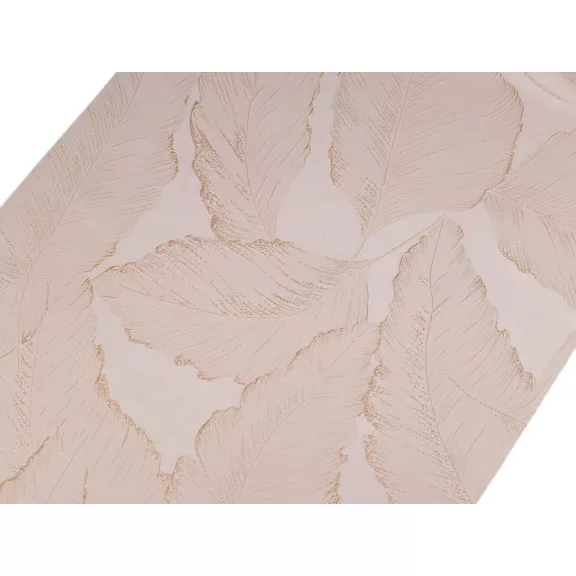 Szatén asztali futó lux 3D levelek, szélessége 48 cm - világos bézs (2 db-os csomagolás) Szatén asztali futó lux 3D levelek, szélessége 48 cm - világos bézs (2 db-os csomagolás)