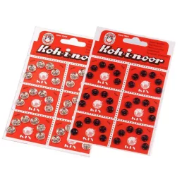 Patent fém / összenyomható gomb 1 és 2-es