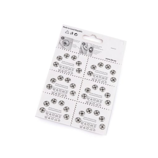 Patent fém / összenyomható gomb 1 és 2-es