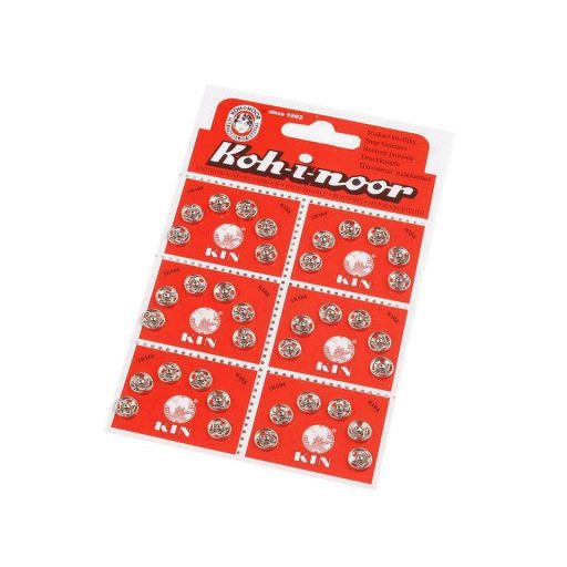 Patent fém / összenyomható gomb 1 és 2-es