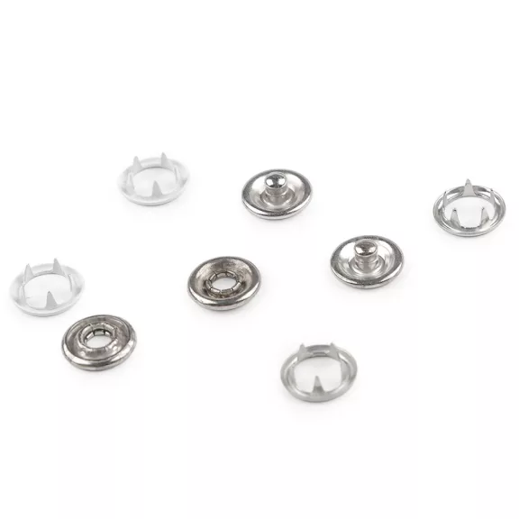 Patent házilag beüthető Roland baby Ø10 mm gyengébb anyagora, ömlesztett - 2 fehér (1000 szett) Patent házilag beüthető Roland baby Ø10 mm gyengébb anyagora, ömlesztett - 2 fehér (1000 szett)