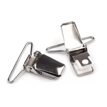   Nadrágtartó csipesz szélesség 36; 40 mm - 36 mm nikkel (20 db-os csomagolás)