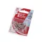 Párizsi kapocs  18+16 mm és 20+18 mm - 18+16 mm (6x) nikkel (1 kártya)