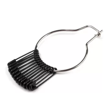 Biztostű hossza 19 mm - fekete lakk (100 bunch)
