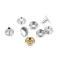 Patentgombok Ø15 mm-es gyűrűvel vastag anyagokhoz, laza - 1 nikkel (50 szett)