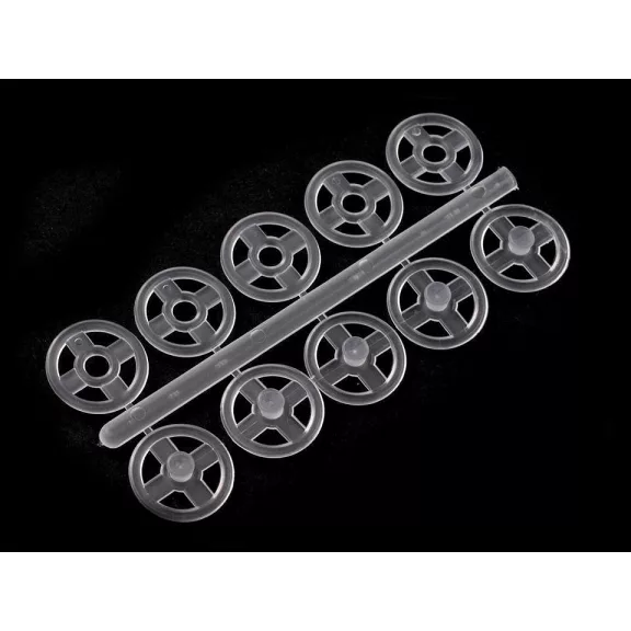 Felvarrható műanyag patent / összenyomható gomb Ø7mm - Ø 15 mm - 10 mm Transparent (50 bunch) Felvarrható műanyag patent / összenyomható gomb Ø7mm - Ø 15 mm - 10 mm Transparent (50 bunch)