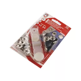   Beüthető automata fém patent Ø15 mm erős anyagokra, színes lakk