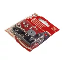 Ringli alátéttel belső Ø4 mm / külső Ø8 mm összeütő és lyukasztó - 1 nikkel (1 lap) Ringli alátéttel belső Ø4 mm / külső Ø8 mm összeütő és lyukasztó - 1 nikkel (1 lap)