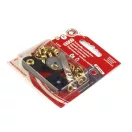 Ringli alátéttel belső Ø4 mm / külső Ø8 mm összeütő és lyukasztó - 3 arany (10 lap) Ringli alátéttel belső Ø4 mm / külső Ø8 mm összeütő és lyukasztó - 3 arany (10 lap)
