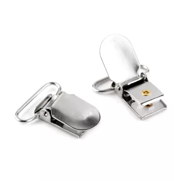   Nadrágtartó csipesz szélessége 24 mm - nikkel (150 db-os csomagolás)