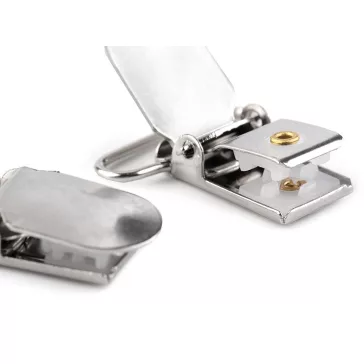   Nadrágtartó csipesz szélessége 24 mm - nikkel (150 db-os csomagolás)