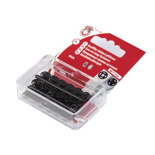 Felvarrható műanyag patent / összenyomható gomb Ø7 mm - Ø15 mm