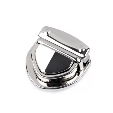 Fém táska zár 45x45 mm kapocs - 1 nikkel (20 szett)