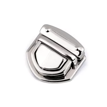 Fém táska zár 30x33 mm kapocs - 1 nikkel (30 szett)