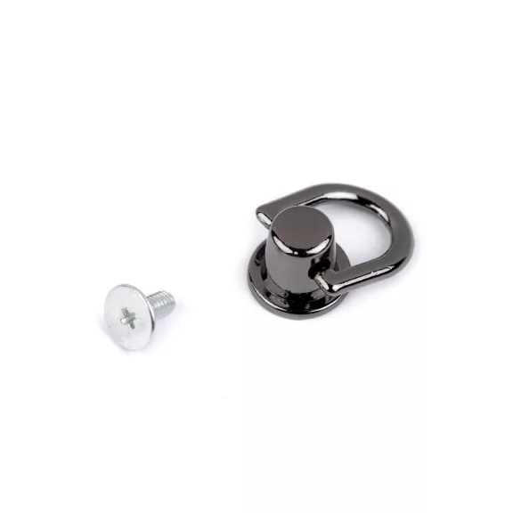 Kúpos csavaros szegecs Ø12 mm fűzőlyukkal - 3 nikkel fekete (2 szett) Kúpos csavaros szegecs Ø12 mm fűzőlyukkal - 3 nikkel fekete (2 szett)