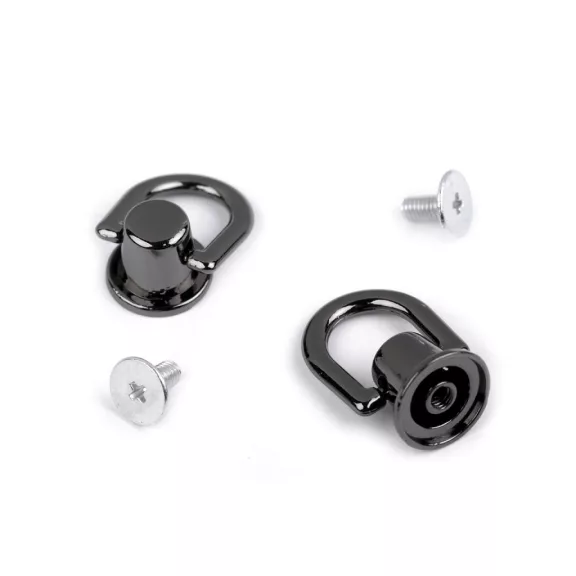Kúpos csavaros szegecs Ø12 mm fűzőlyukkal - 3 nikkel fekete (50 szett) Kúpos csavaros szegecs Ø12 mm fűzőlyukkal - 3 nikkel fekete (50 szett)