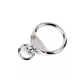 Fém forgós karabiner karika alakú 10 mm-es befűző