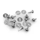 Kétlábú szög / fém lábak kézitáskákhoz Ø10 mm szegecs - 1 nikkel (50 szett) Kétlábú szög / fém lábak kézitáskákhoz Ø10 mm szegecs - 1 nikkel (50 szett)