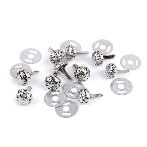 Két lábú szög / fém lábak kézitáskákhoz filigrán Ø10 mm; 12 mm