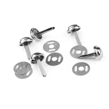   Kétlábú szög / fém lábak kézitáskákhoz Ø12 mm - 1 nikkel (50 szett)