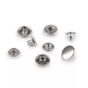   Beüthető kestyű patent Ø12 mm közép vastag anyagra nemesacél - 1 nikkel (200 szett)