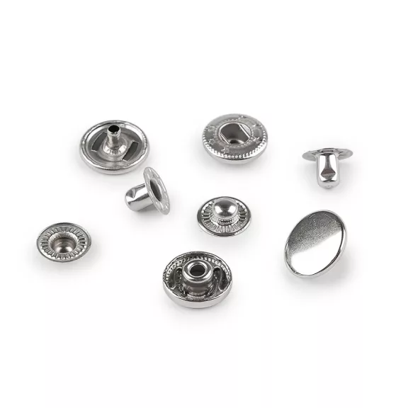 Beüthető kestyű patent Ø12 mm közép vastag anyagra nemesacél - 1 nikkel (200 szett) Beüthető kestyű patent Ø12 mm közép vastag anyagra nemesacél - 1 nikkel (200 szett)