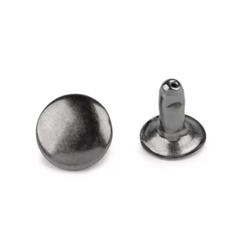 Szegecs Ø9 mm üreges - 2 nikkel fekete (300 pr)