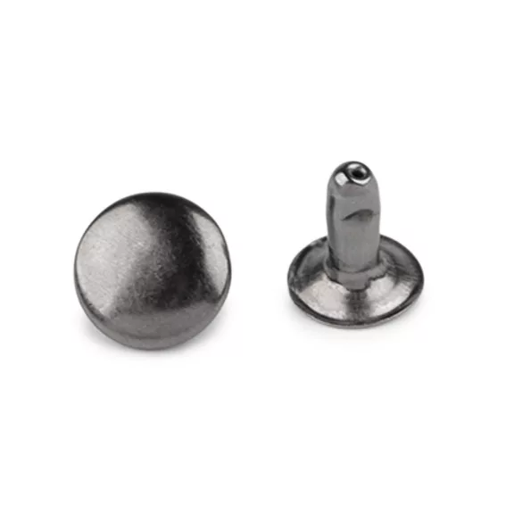 Szegecs Ø9 mm üreges - 2 nikkel fekete (300 pr) Szegecs Ø9 mm üreges - 2 nikkel fekete (300 pr)