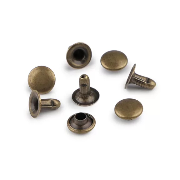 Szegecsek Ø8 mm üreges - 3 ósárgaréz (100 pár) Szegecsek Ø8 mm üreges - 3 ósárgaréz (100 pár)