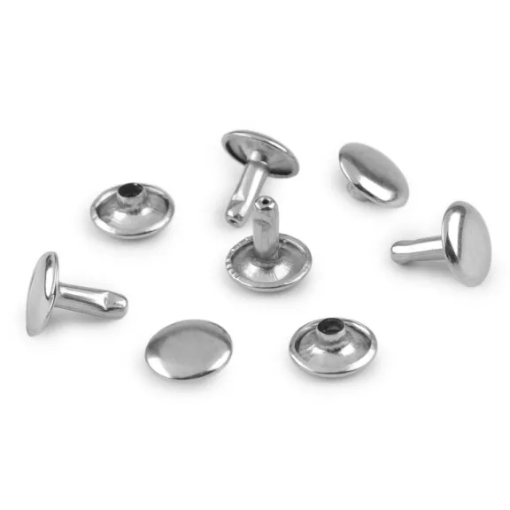 Dupla fejű üreges szegecs Ø10 mm kétoldalas - 1 nikkel (1000 pr) Dupla fejű üreges szegecs Ø10 mm kétoldalas - 1 nikkel (1000 pr)