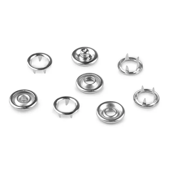 Roland Baby patentgombok Ø11 mm vastag anyagokhoz, laza - nikkel (1000 szett) Roland Baby patentgombok Ø11 mm vastag anyagokhoz, laza - nikkel (1000 szett)