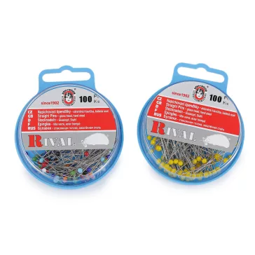   Üvegfejű gombostű hossz 31; 38 mm - 2 (38 mm) sárga (10 doboz)