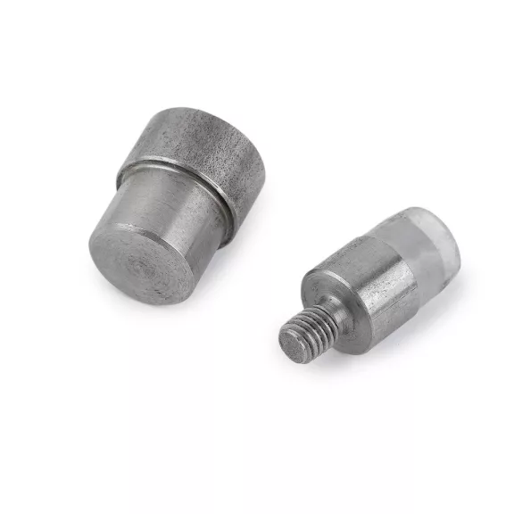 Szegecselő beütő aparát dupafejű Ø12 mm - nikkel (2 szett) Szegecselő beütő aparát dupafejű Ø12 mm - nikkel (2 szett)