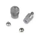 Szegecselő beütő aparát dupafejű Ø12 mm - nikkel (2 szett) Szegecselő beütő aparát dupafejű Ø12 mm - nikkel (2 szett)
