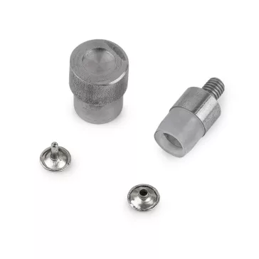   Szegecselő beütő aparát dupafejű Ø12 mm - nikkel (2 szett)