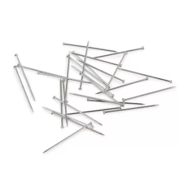Acél gombostű hossz 26 mm - nikkel (3 doboz)
