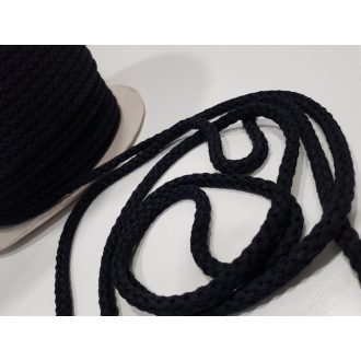 Fekete kötött pamut zsinór