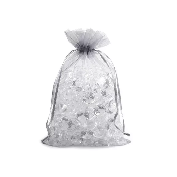 Organza ajándéktasak 17x23 cm - 7 ezüst (10 db-os csomagolás) Organza ajándéktasak 17x23 cm - 7 ezüst (10 db-os csomagolás)