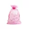 Organza ajándéktasak 17x23 cm - 8 rózsás pink vil. (10 db-os csomagolás)