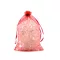 Organza ajándéktasak 17x23 cm - 12 piros (10 db-os csomagolás)