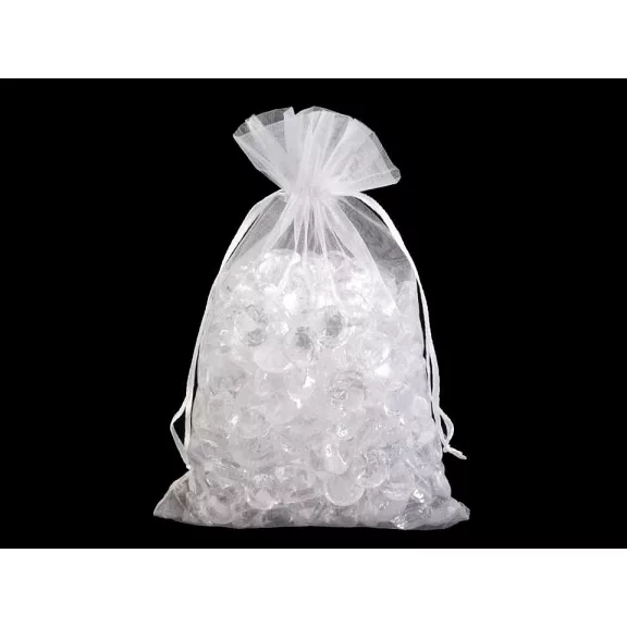 Organza ajándéktasak 17x23 cm - 1 fehér (10 db-os csomagolás) Organza ajándéktasak 17x23 cm - 1 fehér (10 db-os csomagolás)