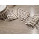 Natúr bézs-fehér kevertszálas len szalag csipke 10.5cm-es Natúr bézs-fehér kevertszálas len szalag csipke 10.5cm-es