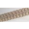 Natúr bézs kevertszálas len szalag csipke 2,6cm-es, LCS2