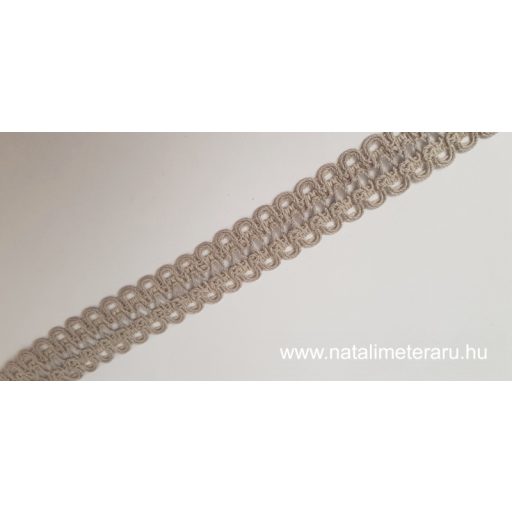Natúr bézs kevertszálas len szalag csipke 2,6cm-es, LCS2